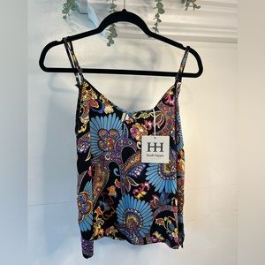 NWT haute hippie Women’s Paisley Cami/Tank  Top - XS